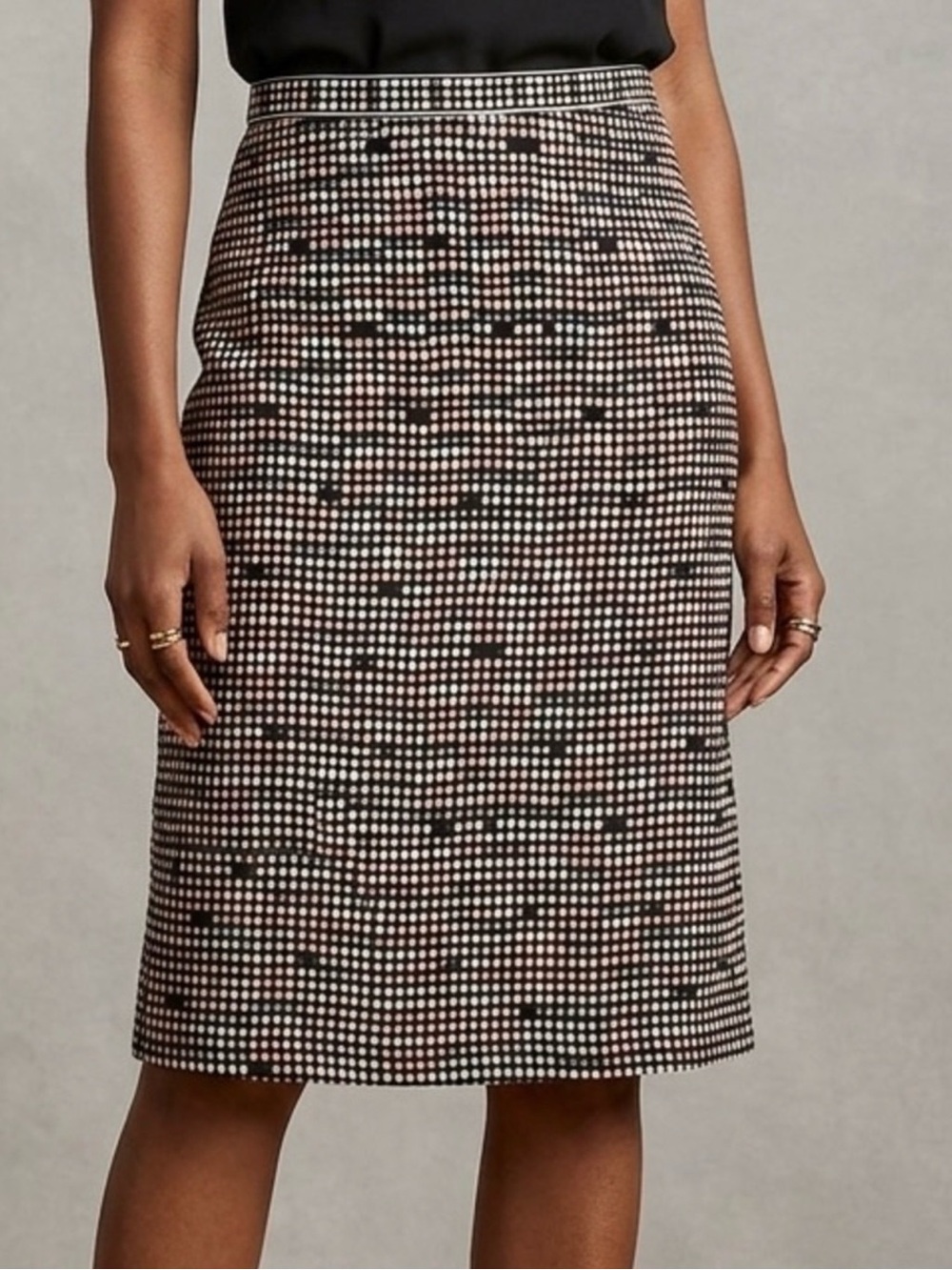 Max Studio Printed A-Line Skirt Sz M